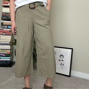 Cotton On Cropped Linen Pants